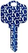 Kansas City Royals Kwikset KW1 House Key