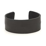 Black men women leather wristband hand cuff bracelet by 81stgeneration