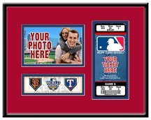 Texas Rangers 2010 World Series Photo & Ticket Frame