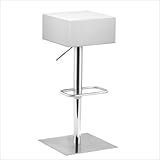 ZUO Butcher Barstool, White