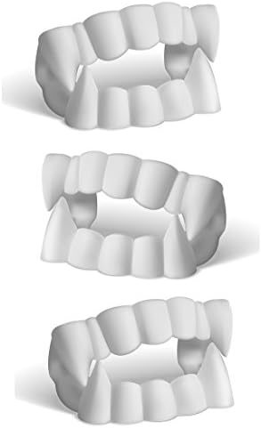 These White Vampire Fangs are the Perfect Halloween Costume Accessory. Awesome Plastic Werewolf Monster Teeth can be used as Party Favors for Treat or Treaters!