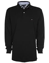 Tommy Hilfiger Mens Polo Shirt Longsleeve Black