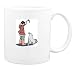 Mug with husky, feeding, dog, inuit, begging