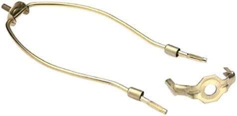 JSH 6 Inch Heavy Duty Harp Fitter For Lamp Shades Polished Brass
