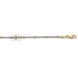 14K Two-Tone Gold Saturn Chain - 2.50mm - 18 inch