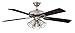 Concord Fans 52RIC5EST Downrod Mount, 5 Black/Rosewood Blades Ceiling fan, Stainless Steel