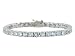 20.74CTW SKY BLUE TOPAZ STERLING SILVER BRACELET