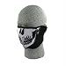 Zan Headgear Half Face Neoprene Mask Skull One Size Fits All OSFA WNFM002H