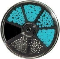 [Nail Labo] Acrylic Round Stones Turquoise SVP-4 by Nail Labo