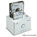 Vantec NexStar NST-D200SU 2.5-Inch/3.5-Inch SATA to USB 2.0/eSATA Dual Bay Hard Drive Dock (White)