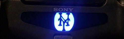 CoromaxTM 2x PS4 Game Dualshock Controller Vinyl Stickers LED Light Bar Skin Covers Decals Film for Sony Playstation 4 - Sports Fan MLB NY New York Mets Team Logo