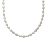Sterling Silver 9-10mm Cultured Freshwater Pearl Necklace 36