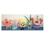 TY Beanie Babies - SPONGEBOB SQUAREPANTS Beanies ( Set of 5 ) (Spongebob, Pat...