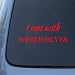 I RUN WITH WEREWOLVES - Twilight Team Jacob - Vinyl Car Decal Sticker #1891 | Vinyl Color: Red