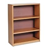 Safco 3-Shelf ValueMate Medium Oak Economy Steel Bookcase