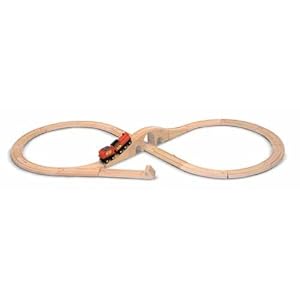 Melissa and Doug Classic Wooden Figure Eight Train Set by Melissa & Doug