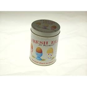 Tea Caddy - Fresh Eggs
