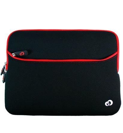 - Red *Prune-Form-Factor* Carrying Case Front Bag Sleeve for Sony VAIO W 10 Netbook (+ 1pc Down the drain-n-Found ID Tag) ..... Best Seller on Amazon!