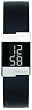 Kenneth Cole Women's Digi-Tech KC2315 Black Leather Quartz Watch with Digital Dial