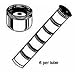 D.O. Smith 10710 Aerator Dual thread M/F 15/16 - 55/64 x 27 (6 Pack)