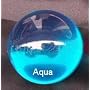Aqua Blue Acrylic Contact Juggling Ball - 70mm