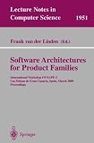 Software Architectures for Product Families: International Workshop IW-SAPF-3. Las Palmas de Gran Canaria, Spain, March 15-17, 2000 Proceedings (Lecture Notes in Computer Science)