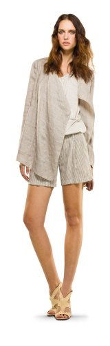 LINEN & COTTON DOUBLEWEAVE JACKET