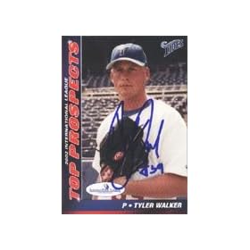 Tyler Walker, Norfolk Tides - Mets Affiliate, 2001 Choice Marketing IL Top Prospect Autographed Card