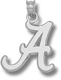 Alabama Crimson Tide Solid Sterling Silver Script ''A'' 5/8'' Pendant