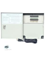 VideoSecu 9 Channel Output 12V DC CCTV Home Surveillance Security Camera Power Supply Distribution Box with Key Lock 1ZQ