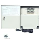 VideoSecu 9 Channel Output 12V DC CCTV Home Surveillance Security Camera Power Supply Distribution Box with Key Lock 1ZQ ~ VideoSecu