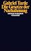 Die Gesetze der Nachahmung (suhrkamp taschenbuch wissenschaft)