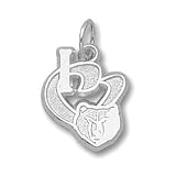 Memphis Grizzlies 1/2in Sterling Silver I Heart Logo Pendant