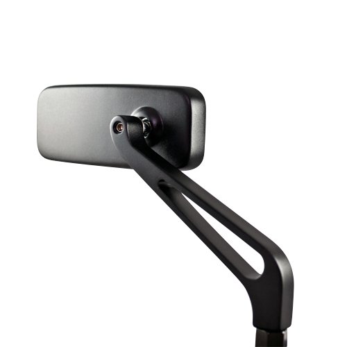 Magazi Black rectangular mirrors motorcycle sportster bobber cruiser street naked road bike KiWAV On Sale