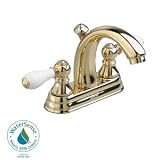 American Standard Williamsburg 4 In. 2904.222.099 Dual Handle Faucet with Speed Connect Drain in Polished Brass