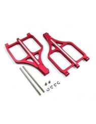 GPM Racing #TMX2054W/NR Aluminum Front/Rear Upper Arm With Screws & Pin & Collars & E-Clips 1 Pr Set Red for Traxxas T-Maxx 3.3