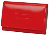 Italian Leather カードケース レッド K-0