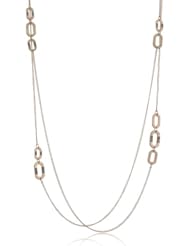 Kenneth Cole New York "Pave Splash" Pave Oval Link Long Necklace, 39"