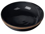 Frankoma Color Works Black Salad & Pasta Serving Bowl 12-in.