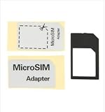 Manhacc - Carte Sim - Adaptateur Micro SIM (Iphone 4 \ 4S , Ipad , Nokia 800) vers SIM - Pour profiter de votre Micro sim en Sim