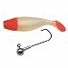 Zandershad 10cm inkl. Haken rot- pearl