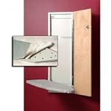 Ironing Center w/ Unfinished Birch Door-4 - Swivel Model (Unfinished Birch/Gray) (47 7/8 H x 15 W x 7 3/8 D)