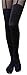 AM Landen Cute Women's Tight S-M size Japanese Black Two Tone Garter Tatoo Printed Pantyhose