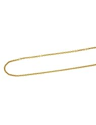 Ladies Real Solid 18K Yellow Gold Italy Cable Link Chain Necklace 16" 4.8 Grams