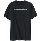 T-Shirt Mens Black " Hydraulic Engineer " Occupations