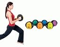 EcoWise Dual Grip Medicine Balls 6-18 lbs. - Latex Free (Environmentally Friendly)
