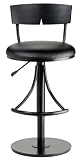 Halley Adjustable Barstool - Black B002GW1MNE
