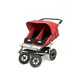 Urban Elite Double Jogging Stroller - Red by Mountain Buggy