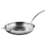 CIA Masters Collection 7-Ply Copper Clad Stainless Steel 12 Inch Saute Pan with Helper Handle