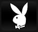 Playboy White Sticker Decal